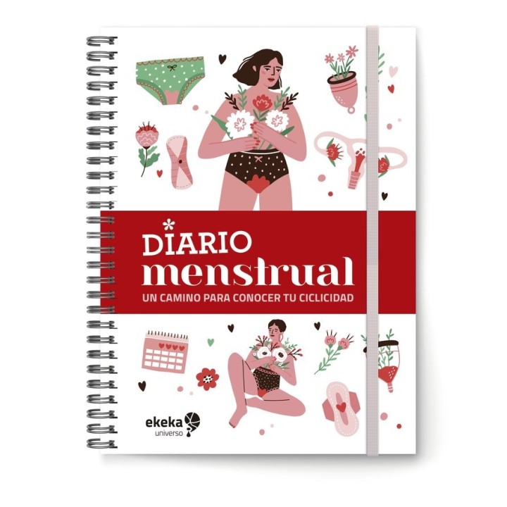 DIARIO MENSTRUAL TAPA ROJA