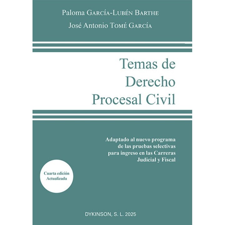 TEMAS DE DERECHO PROCESAL CIVIL 4ª ED