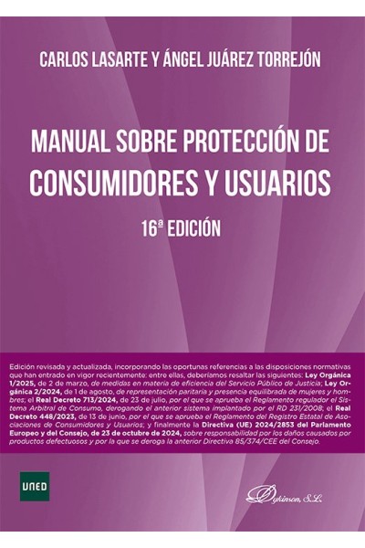 MANUAL SOBRE PROTECCION DE CONSUMIDORES Y USUARIOS 16ª ED