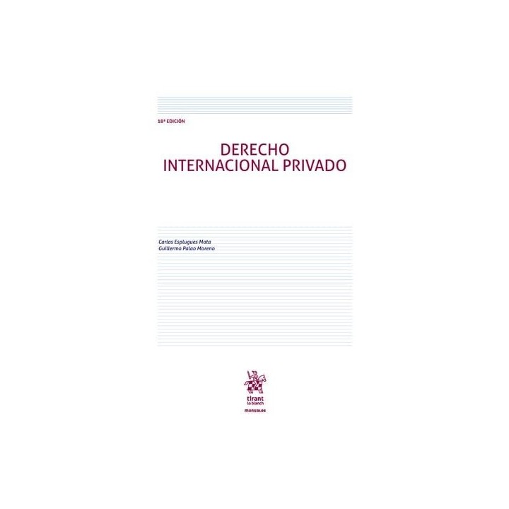 DERECHO INTERNACIONAL PRIVADO 18ª EDICION