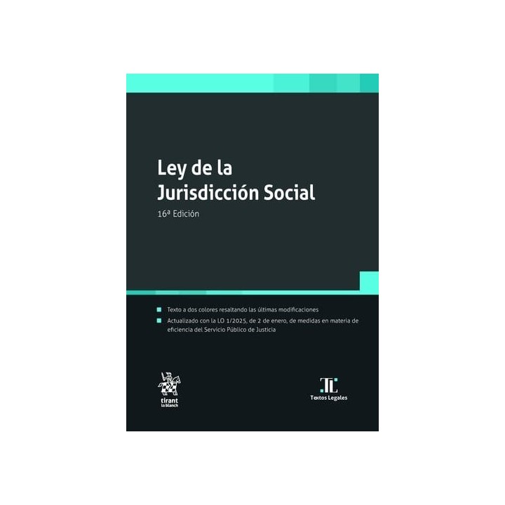 LEY DE LA JURISDICCION SOCIAL 16ª EDICION