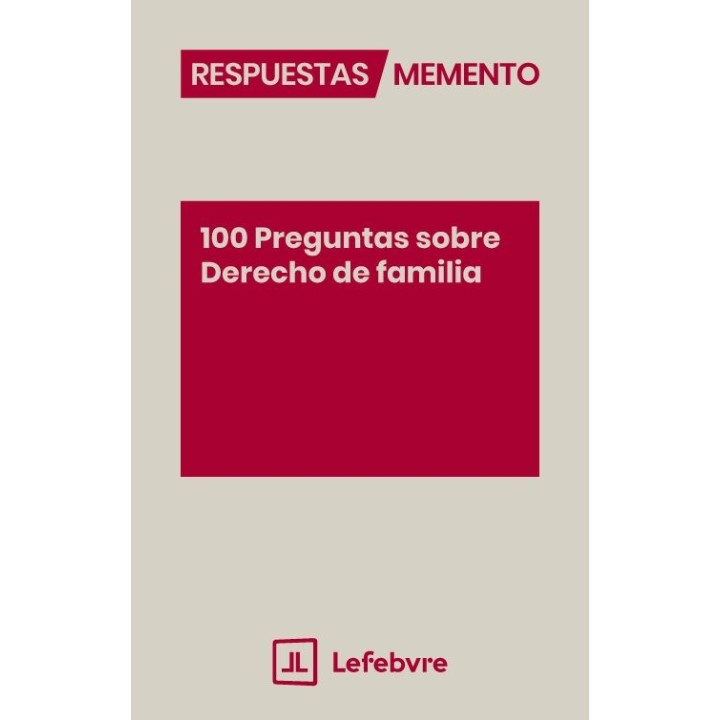 100 PREGUNTAS SOBRE DERECHO DE FAMILIA