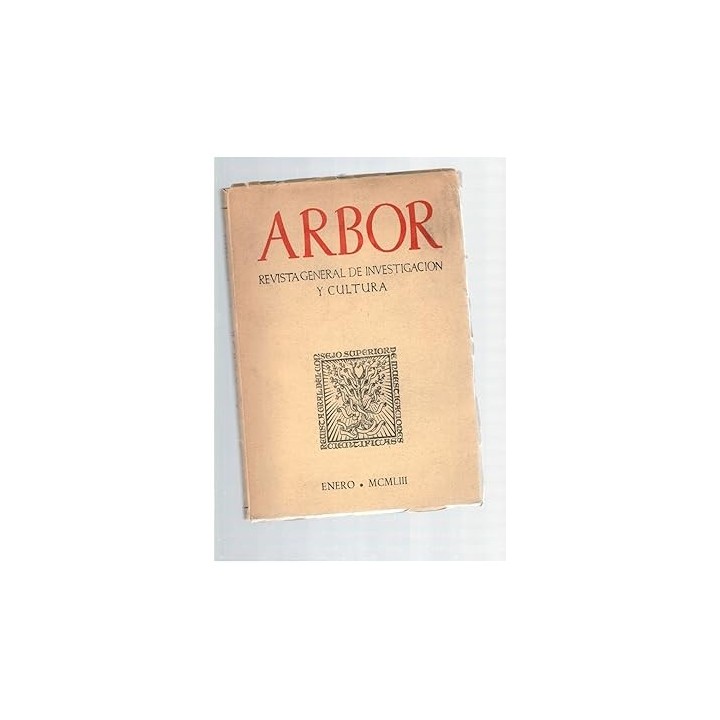 ARBOR. Revista General de Investigacion y Cultura. numero 121 enero 1956