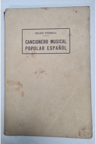 Cancionero musical popular español. Tomo III