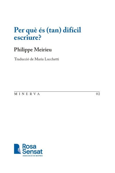 PER QUE ES (TAN) DIFICIL ESCRIURE