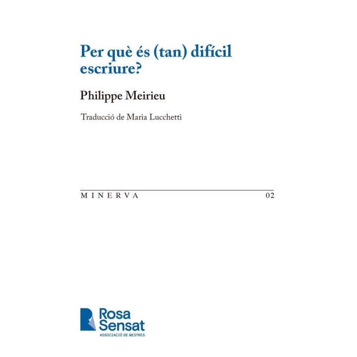 PER QUE ES (TAN) DIFICIL ESCRIURE