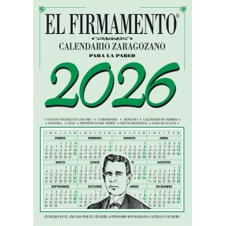 CALENDARIO ZARAGOZANO 2026 PARED FIRMAMENTO