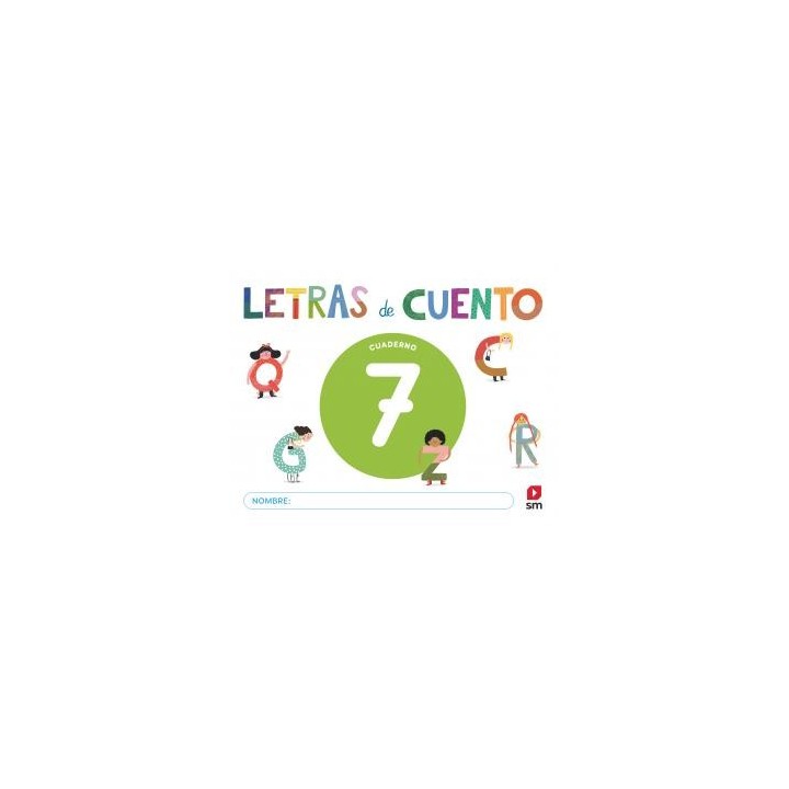 Cuaderno de lectoescritura 7. letras de cuentoinfantil.3er curso