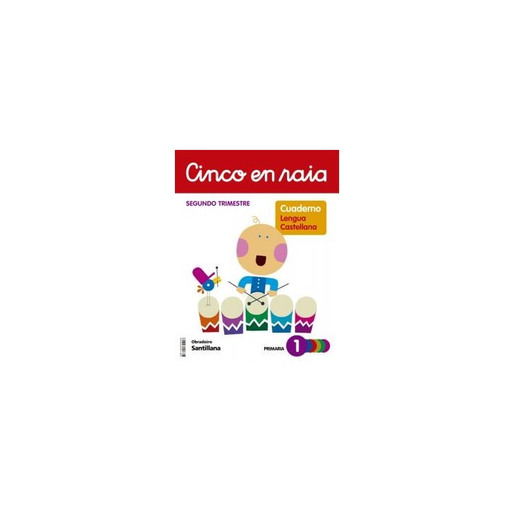 Cinco en raia caderno lingua 1 primaria 2 trimprimaria.1er curso