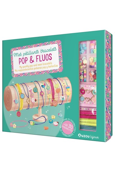 MIS RESPLANDECIENTES PULSERAS POP Y FOSFORITAS
