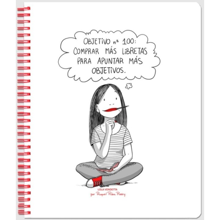 LIBRETA A5 TAPA DURA LOLA VENDETTA RED INDESTRUCTIBLE