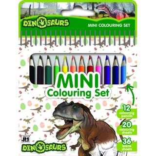DINOSAURIOS MINI LIBRO CON LAPICES