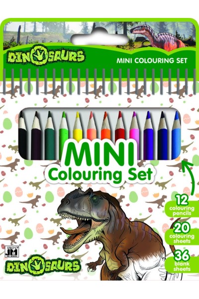 DINOSAURIOS MINI LIBRO CON LAPICES