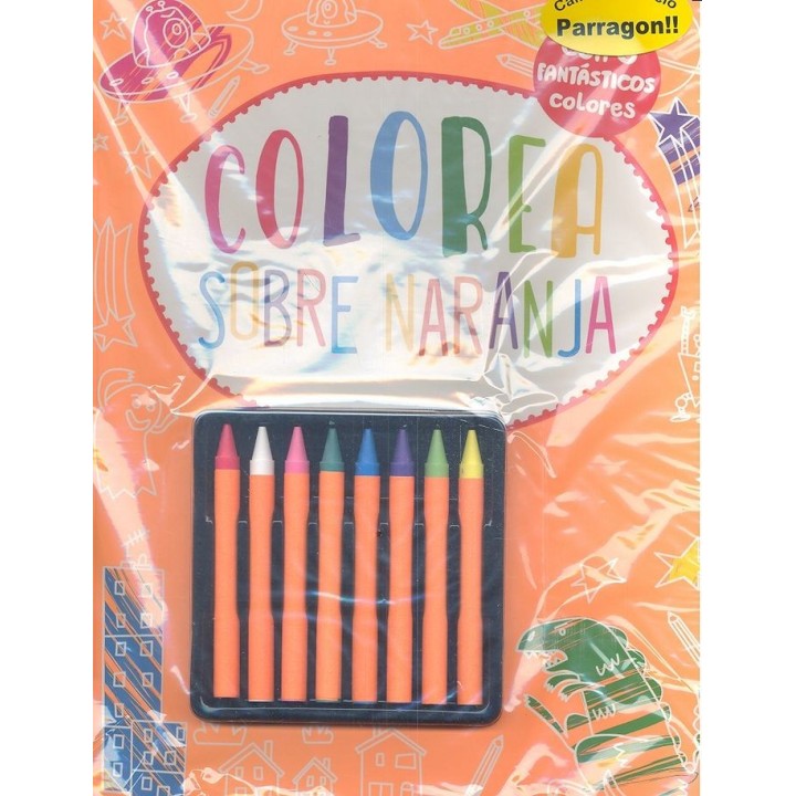 COLOREA SOBRE NARANJA