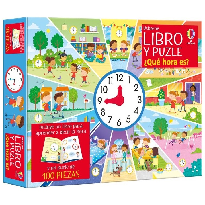 QUE HORA ES LIBRO Y PUZLE