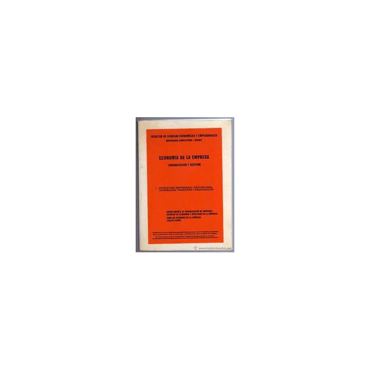 ECONOMÍA DE LA EMPRESA (ORGANIZACIÓN Y GESTIÓN).