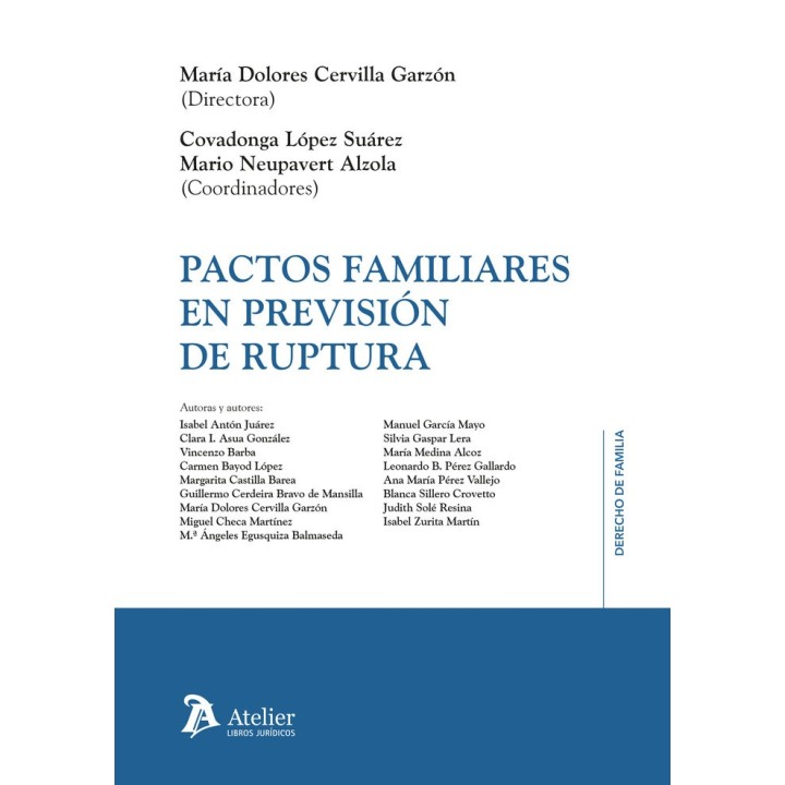 PACTOS FAMILIARES EN PREVISION DE RUPTURA