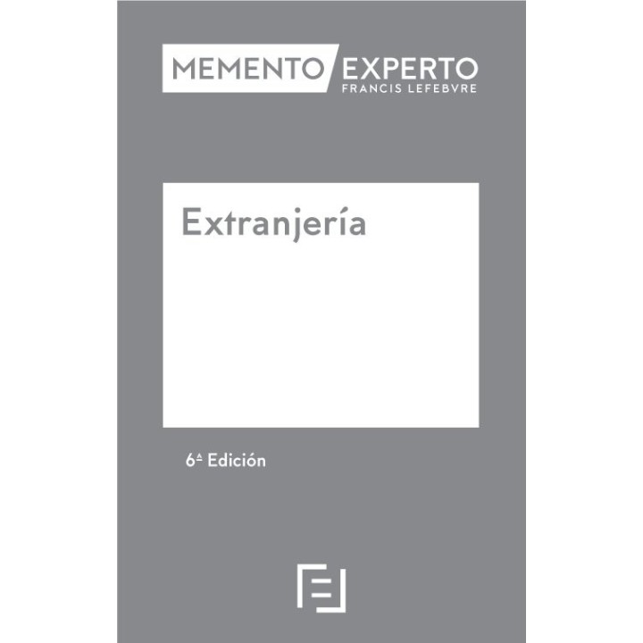 MEMENTO EXPERTO EXTRANJERIA 6ª ED