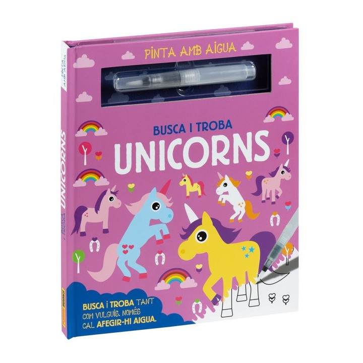 PINTA AMB AIGUA BUSCA I TROBA UNICORNS