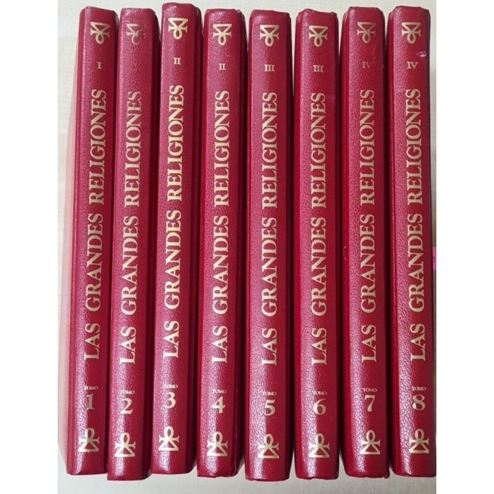 LAS GRANDES RELIGIONES. 8 VOLUMENES.