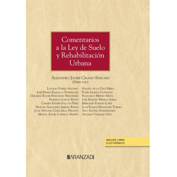 COMENTARIOS A LA LEY DE SUELO Y REHABILITACION URBANA