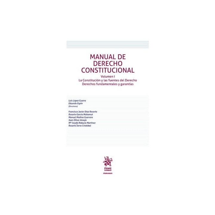 MANUAL DE DERECHO CONSTITUCIONAL VOL 1
