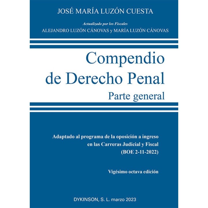 COMPENDIO DE DERECHO PENAL PARTE GENERAL