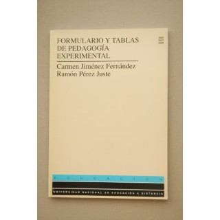 Formulario Y Tablas De Pedagogía Experimental