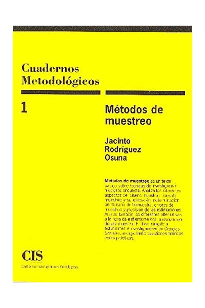 Métodos de muestreo. Cuadernos Metodológicos.