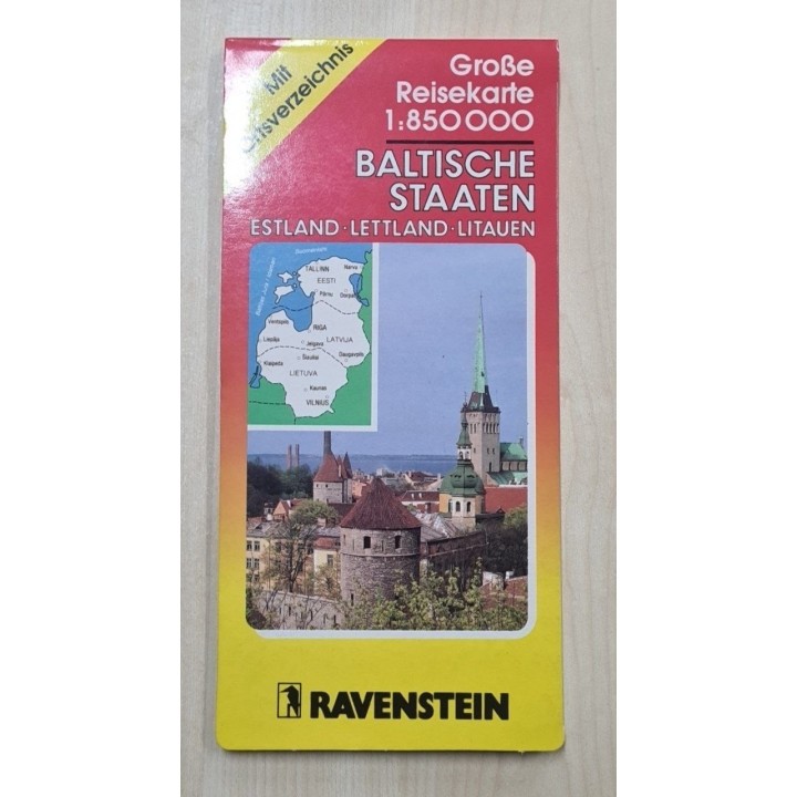 Baltische Staaten. Map.