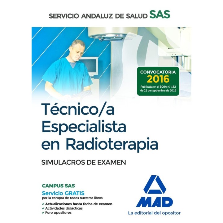 TECNICO ESPECIALISTA RADIOTERAPIA SAS SIMULACRO DE EXAMEN