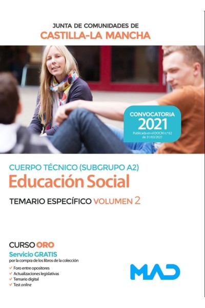 CUERPO TECNICO A2 EDUCACION SOCIAL ESPECIFICO VOL 2 CMANCHA