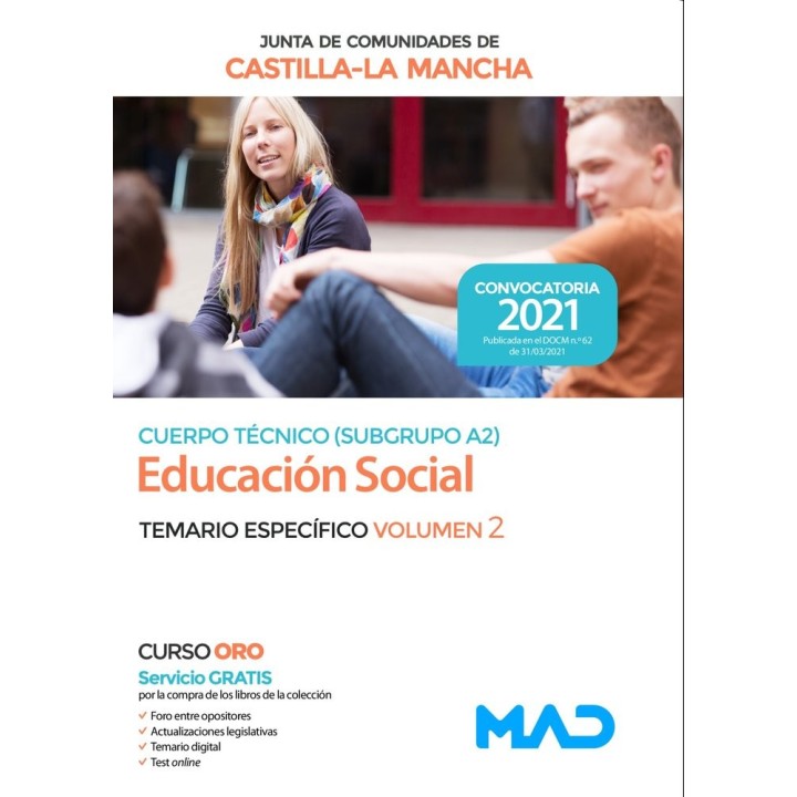 CUERPO TECNICO A2 EDUCACION SOCIAL ESPECIFICO VOL 2 CMANCHA