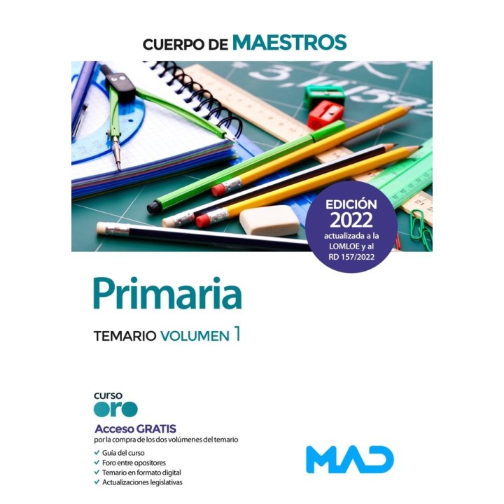 MAESTROS PRIMARIA TEMARIO VOLUMEN 1