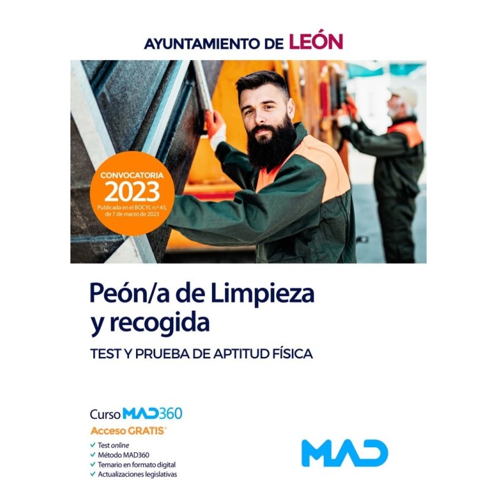PEON/A LIMPIEZA Y RECOGIDA AYUNTAMIENTO LEON TEST Y PRUEBA