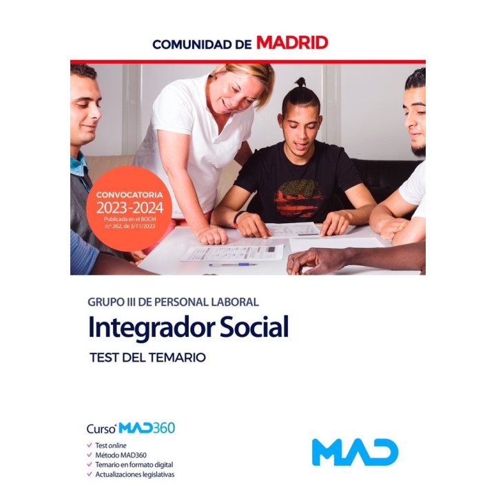 INTEGRADOR SOCIAL GRUPO III TEST TEMARIO COMUNIDAD MADRID