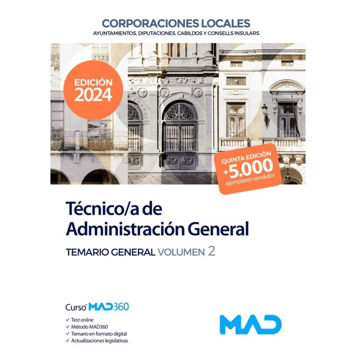 TECNICO/A ADMINISTRACION GENERAL AYUNTAMIENTO DIPUTACION 2