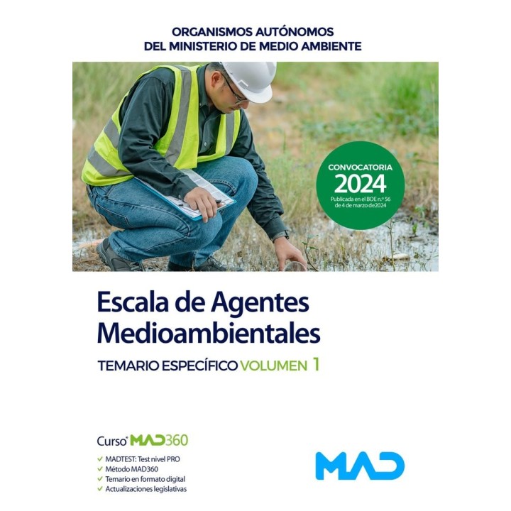 ESCALA AGENTE MEDIOAMBIENTAL TEMARIO ESPECIFICO 1 ORGANISMO
