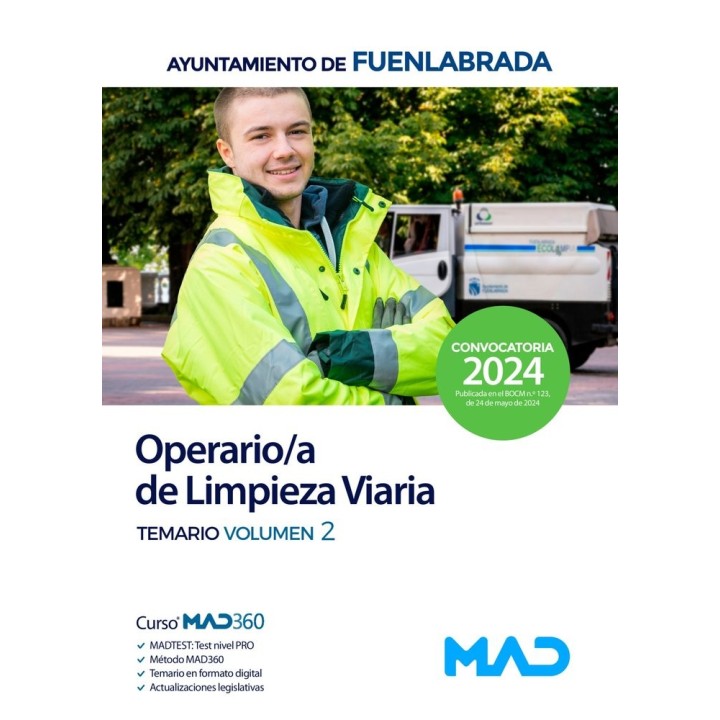 OPERARIO/A LIMPIEZA VIARIA TEMARIO VOLUMEN 2 AYUNTAMIENTO