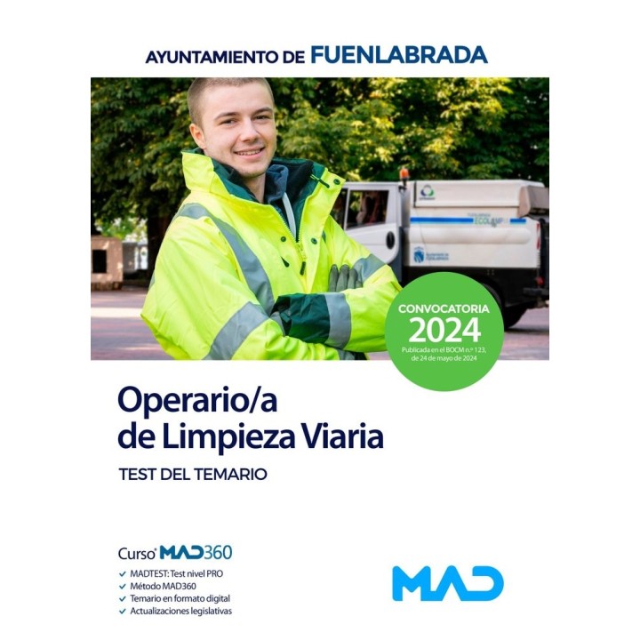 OPERARIO/A LIMPIEZA VIARIA TEST TEMARIO AYUNTAMIENTO