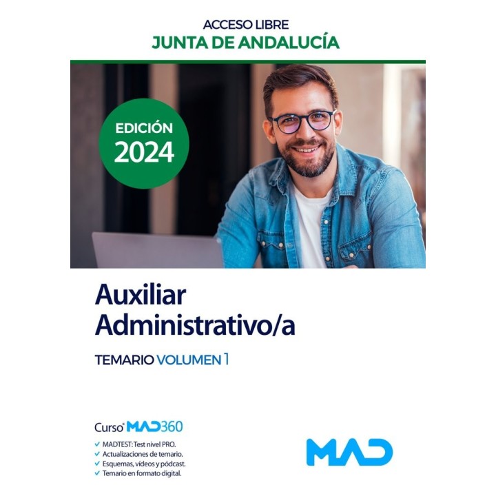 AUXILIAR ADMINISTRATIVO/A ACCESO LIBRE TEMARIO 1 JUNTA DE A