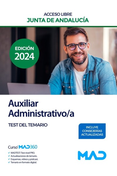 AUXILIAR ADMINISTRATIVO/A ACCESO LIBRE TEST JUNTA ANDALUCIA