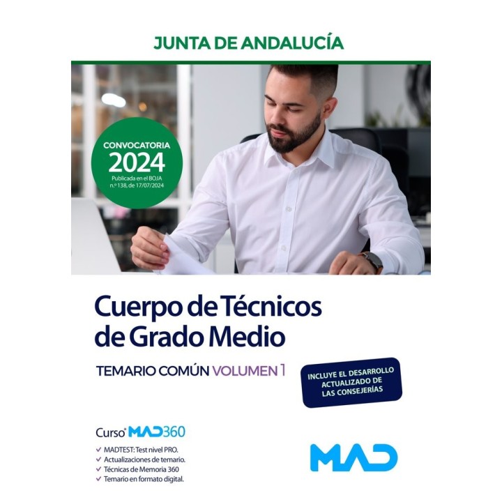 CUERPO TECNICO GRADO MEDIO TEMARIO COMUN VOL 1 JUNTA ANDALU