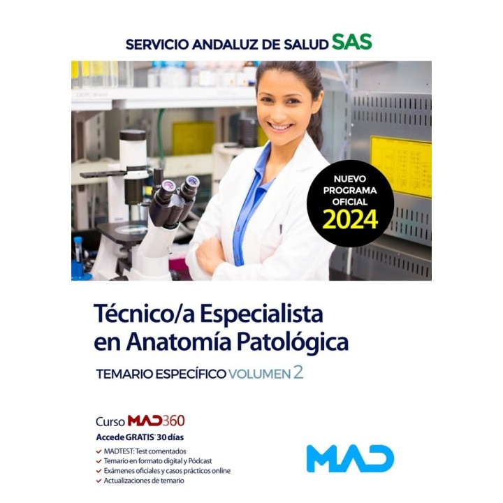 TECNICO/A ESPECIALISTA ANATOMIA PATOLOGICA TEMARIO ESP VOL2