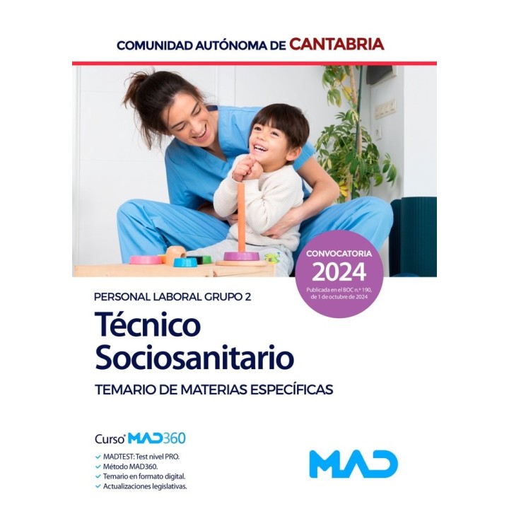 TECNICO SOCIOSANITARIO PERSONAL LABORAL GRUPO 2 TEMARIO CAN