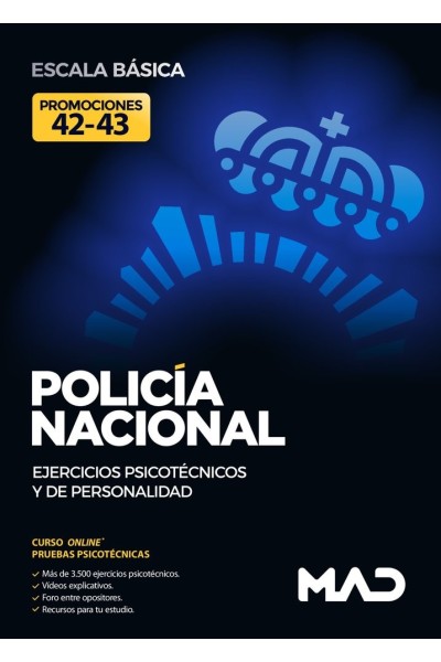 POLICIA NACIONAL ESCALA BASICA PROMOCION 42 EJERCICIOS PSIC