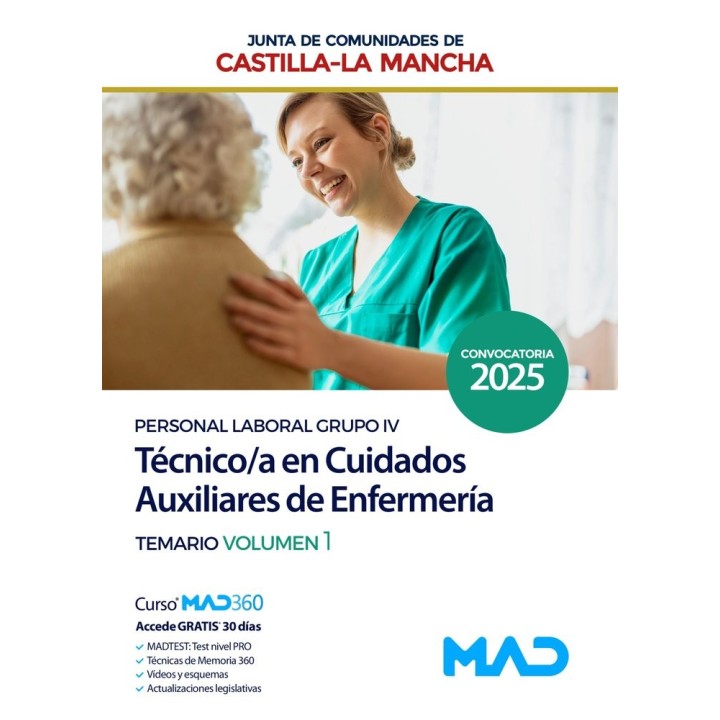TECNICO/A CUIDADOS AUXILIARES ENFERMERIA TEMARIO VOL 1