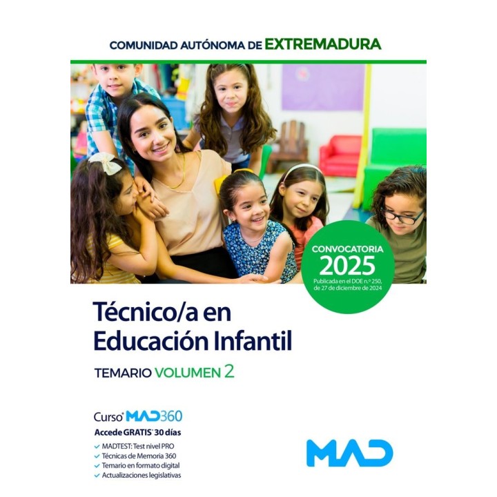 TECNICO/A EDUCACION INFANTIL VOL 2 EXTREMADURA