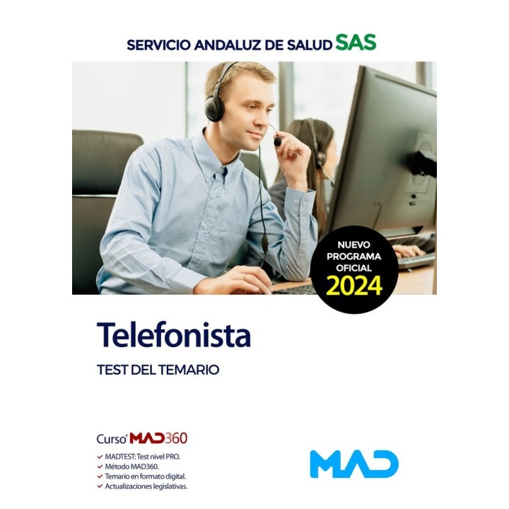 TELEFONISTA TEST DEL TEMARIO SERVICIO ANDALUZ SALUD SAS