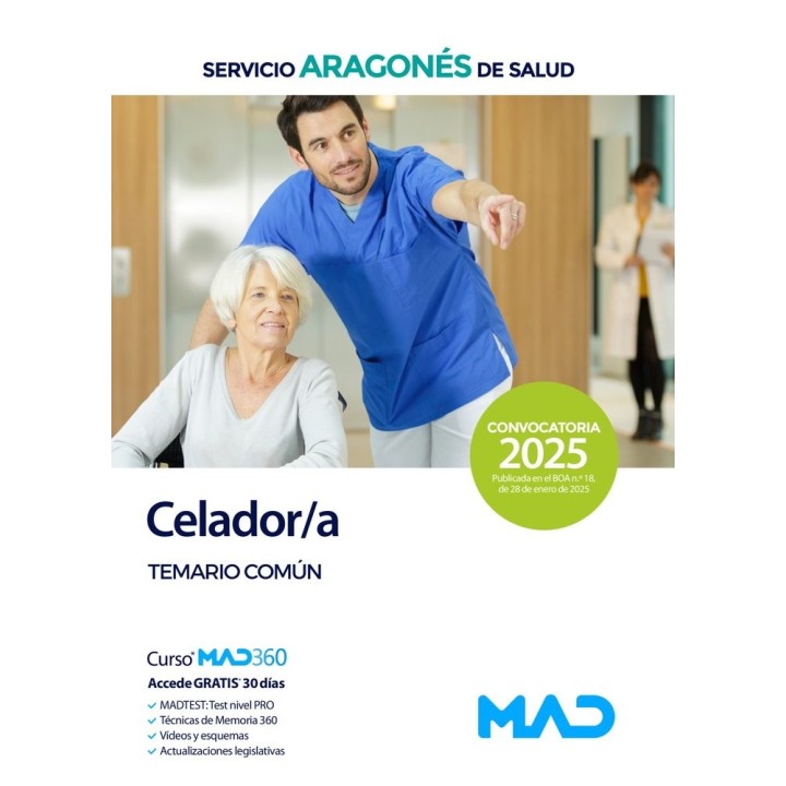 CELADOR/A TEMARIO MATERIA COMUN SERVICIO ARAGONES SALUD